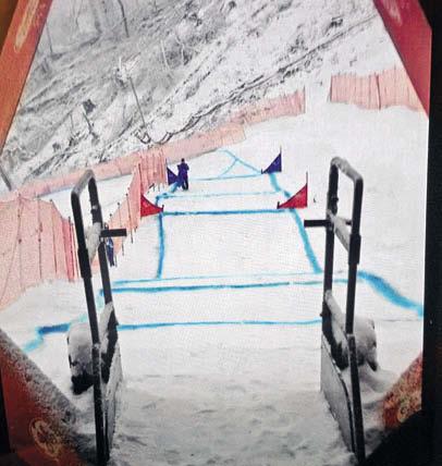 Вид со стартовых ворот олимпийской трассы в Сочи