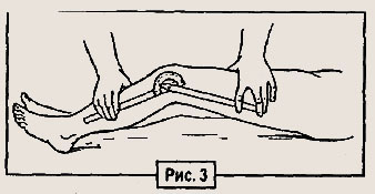 Измерение движений в коленном суставе с помощью угломера
