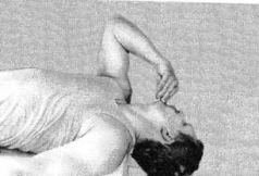Лечебная поза-движение при болях спереди и в боковой части шеи