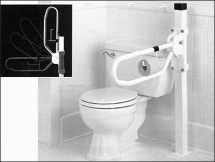 Ручной поручень безопасности в туалетной комнате