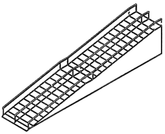 Configuration of handrails on ramps