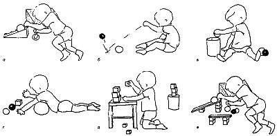 Как ребенок с двигательными нарушениями может узнать о свойствах шарообразных предметов и кубиков