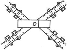 Схема сужения крестовины колясок Майра и Ставрово