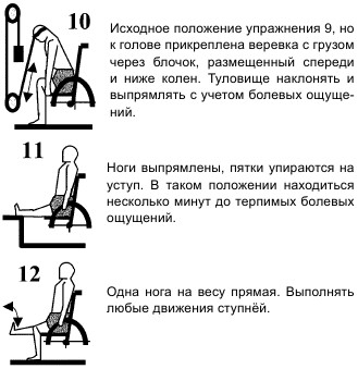 Упражнения в положении сидя для мышц ног и тазового пояса