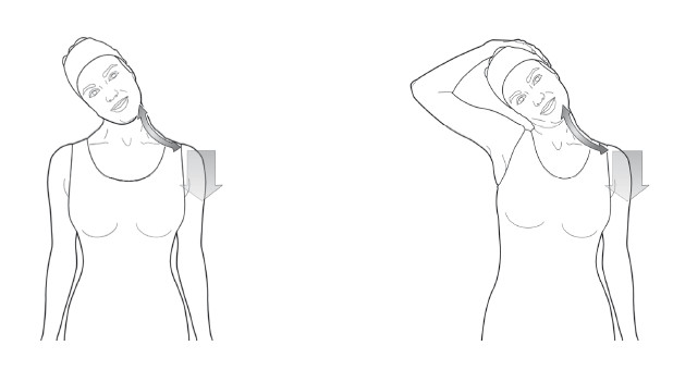 Растяжение заднебоковых мышц шеи