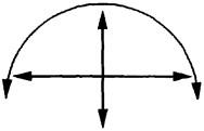 Схема для обозначения объема движений позвоночного столба и суставов