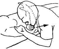 Мобилизация в тракции на локтевом суставе при полусогнутом положении и опоре предплечья на плечо