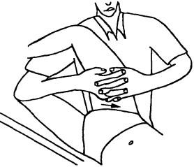 Мобилизация на тазобедренном суставе в виде тракции в продольной оси шейки бедренной кости