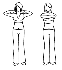 Упражнение «Обхвати плечи»