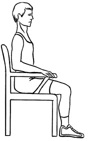 Положение тела при вставании со стула