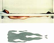 Эластичная прозрачная поверхность соответствует форме тела человека